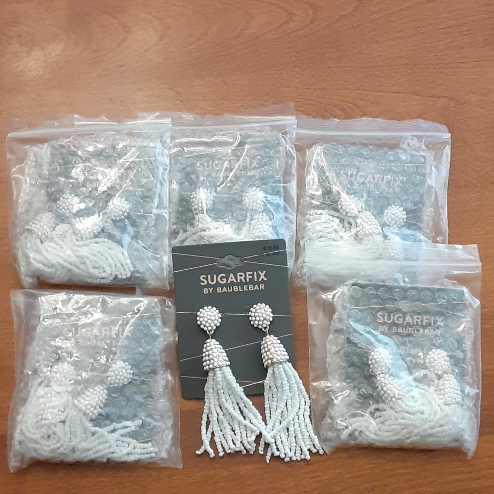 Sugarfix Seed Bead Tassel Earrings Lot of 6